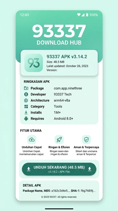 Unduh dan Instal APK 93337 untuk Android Indonesia