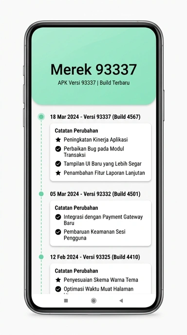 Riwayat Versi 93337 untuk Android
